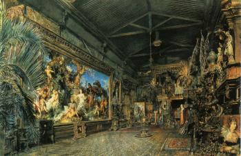 魯道夫 裡特爾 馮 奧特 Das Atelier vor der Versteigerung( Hans Makart's Studio Before the Auction)